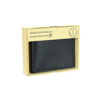 Men's RFID Signal Blocking Genuine Leather Bi-Fold Wallet with Gift Box EasyOptionXY LLC