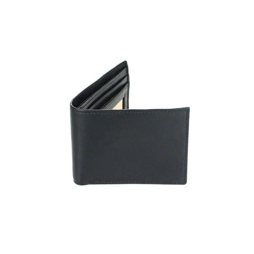 Men's RFID Signal Blocking Genuine Leather Bi-Fold Wallet with Gift Box EasyOptionXY LLC