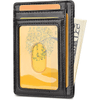 Surlong Slim Wallet for Mens Money Clip Card Cases Genuine Leather Wallets Front Pocket RFID Blocking Card Holder Minimalist, Black EasyOptionXY LLC