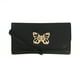 Olivia and Kate Women's Small Black Saffiano Leather Clutch Wallet EasyOptionXY LLC