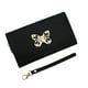 Olivia and Kate Women's Small Black Saffiano Leather Clutch Wallet EasyOptionXY LLC