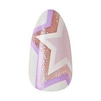 KISS Salon Design Press-On Nails, 'All 4 Me', Purple, Medium Almond, 31 Pieces EasyOptionXY LLC