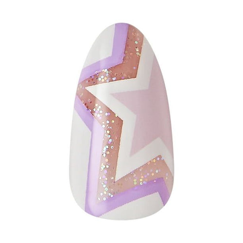 KISS Salon Design Press-On Nails, 'All 4 Me', Purple, Medium Almond, 31 Pieces EasyOptionXY LLC