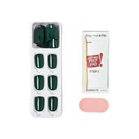 KISS imPRESS 'Emeralds' Color Press-On Nails, Green, Short Length, Square Shape, 33 Ct. EasyOptionXY LLC