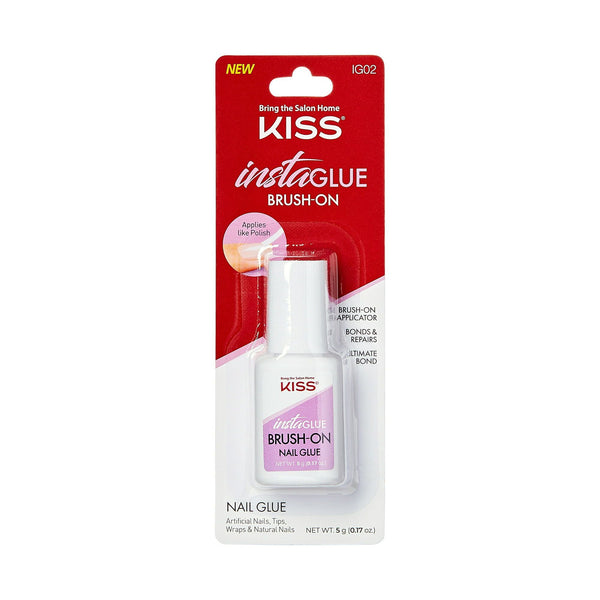 KISS Insta-Glue Brush-On Super Strength Nail Adhesive, 0.17 Oz. EasyOptionXY LLC