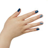 KISS imPRESS 'Let it Flow' Press-On Nails, Blue & White, Short Length, Square Shape, 33 Ct. EasyOptionXY LLC