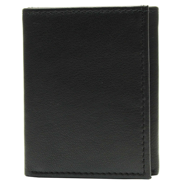 Men's George Trifold Black Wallet EasyOptionXY LLC
