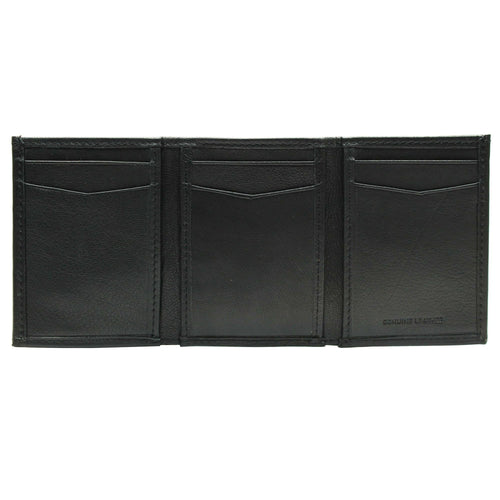 Men's George Trifold Black Wallet EasyOptionXY LLC
