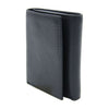 George Men's Trifold Flip Milled Wallet - Black EasyOptionXY LLC