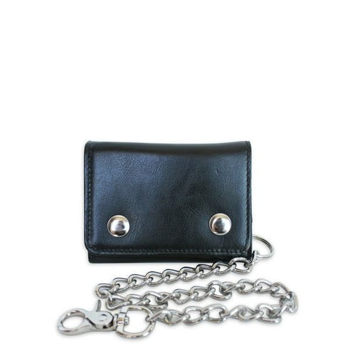 No Boundaries Men's Two Snap Chain Wallet Black EasyOptionXY LLC