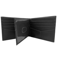 George Men's Genuine Milled Leather Bifold Wallet with Wing Black, RFID Protected, Men Ages 16 to 99 EasyOptionXY LLC