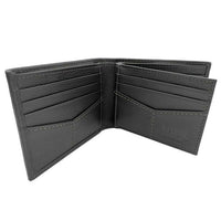 George Men's Genuine Milled Leather Bifold Wallet with Wing Black, RFID Protected, Men Ages 16 to 99 EasyOptionXY LLC