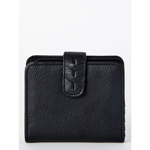 Time and Tru Women's Amelia Bi Fold Wallet Black EasyOptionXY LLC