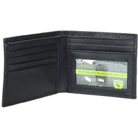 Montauk Leather Club Men's RFID Signal Blocking Genuine Leather Bi-Fold Wallet with Gift Box EasyOptionXY LLC