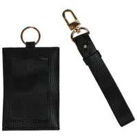Essentials Brand Women's Adult Polyester Wrist Lanyard with Black Wallet EasyOptionXY LLC