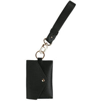 Essentials Brand Women's Adult Polyester Wrist Lanyard with Black Wallet EasyOptionXY LLC