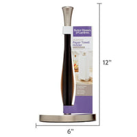 Better Homes & Gardens Free-Standing Paper Towel Holder with Weighted Non-Slip Base, 14 Inch, Nickel EasyOptionXY LLC