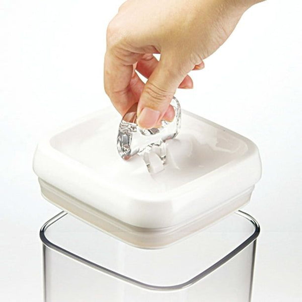 Better Homes & Gardens Canister Pack of 3 - Flip-Tite Square Food Storage Container Set, 4.5-cup, 7.5-cup and 10-cup EasyOptionXY LLC