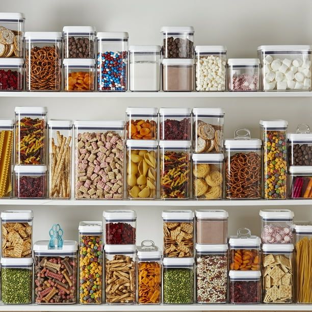 Better Homes & Gardens Canister Pack of 3 - Flip-Tite Square Food Storage Container Set, 4.5-cup, 7.5-cup and 10-cup EasyOptionXY LLC