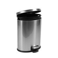 Better Homes & Gardens 1.3 Gallon Trash Can, Oval Bathroom Trash Can, Stainless Steel EasyOptionXY LLC