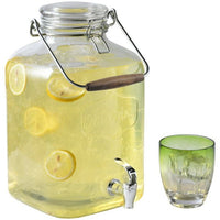Better Homes & Gardens Clear 2 Gallon Glass Beverage Dispenser with Glass Clamp Lid EasyOptionXY LLC