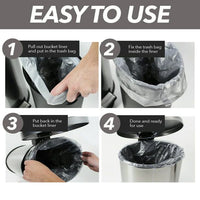 Better Homes & Gardens 3.1 Gallon Trash Can, Oval Bathroom Trash Can, Stainless Steel EasyOptionXY LLC