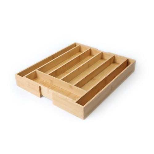 Better Homes & Gardens Natural Bamboo Expandable Silverware Organizer, 13.98 x 10.04-15.35 x 1.97 inches EasyOptionXY LLC