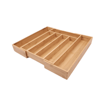 Better Homes & Gardens Natural Bamboo Expandable Silverware Organizer, 13.98 x 10.04-15.35 x 1.97 inches EasyOptionXY LLC