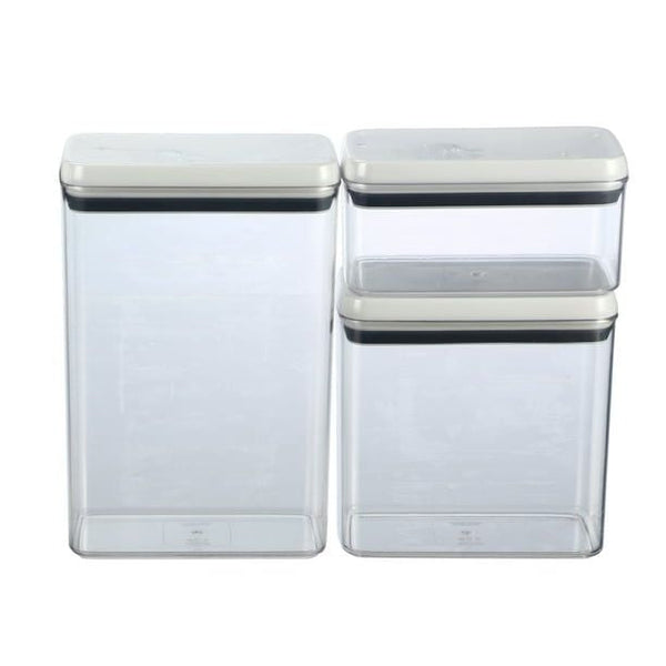 Better Homes & Gardens Canister Pack of 3 - Flip-Tite Rectangular Food Storage Container Set EasyOptionXY LLC