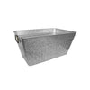 Better Homes & Gardens- Large Rectangle Galvanized Tub, 22 in L x 15 in W x 10 in H EasyOptionXY LLC