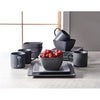 Better Homes & Gardens- Dark Gray Square Stoneware 16-Piece Dinnerware Set EasyOptionXY LLC