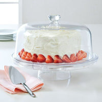Better Homes & Gardens 12.25 in Round Acrylic Everyday Cake Stand, Clear EasyOptionXY LLC