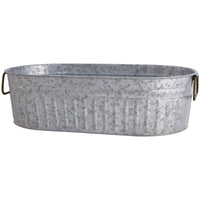 Better Homes & Gardens- Oval Galvanized Tub, 20.27" L x 11.22" W x 5.7" H EasyOptionXY LLC