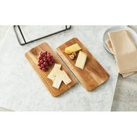 Better Homes & Gardens Rectangle Two-Tier Wood Serving Tray, 14.29" L x 7.08" W, Gray EasyOptionXY LLC