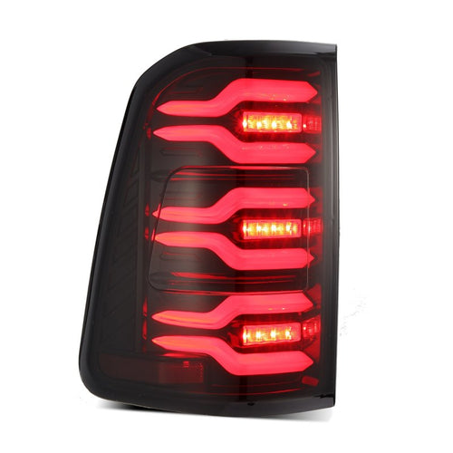 AlphaRex 19-22 Ram 1500 LUXX-Series LED Tail Lights Black-Red OffRoadUSA.com
