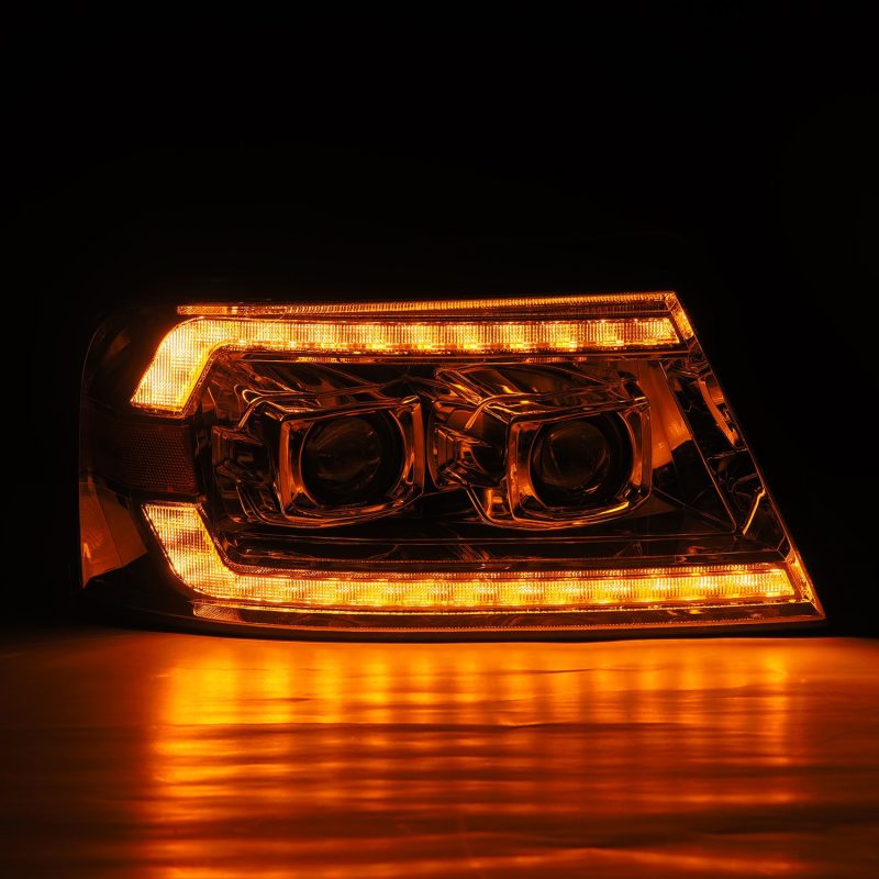 AlphaRex 04-08 Ford F150 / 06-08 Lincoln Mark LT LUXX-Series LED Projector Headlights Chrome