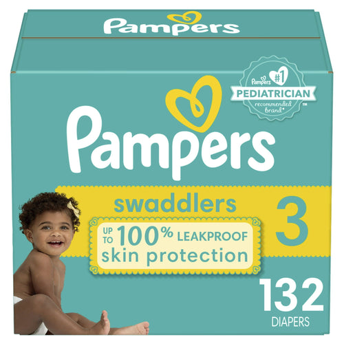 Pampers Swaddlers Diapers Size 3, 132 Count EasyOptionXY LLC