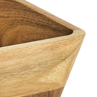 Better Homes & Gardens- Acacia Wood Oval Bowl, Natural Finish Brown EasyOptionXY LLC
