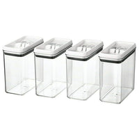 Better Homes & Gardens Canister Pack of 4 - Flip-Tite 11.5 Cup Rectangular Food Storage Container Set EasyOptionXY LLC