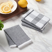 Better Homes & Gardens 4-Piece Oversized Dish Cloth Set, Rich Black EasyOptionXY LLC