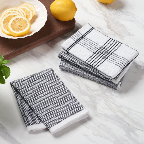 Better Homes & Gardens 4-Piece Oversized Dish Cloth Set, Rich Black EasyOptionXY LLC