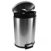 Better Homes & Gardens 14.5 Gallon Trash Can, Semi-Round Kitchen Trash Can, Stainless Steel EasyOptionXY LLC