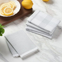 Better Homes & Gardens 4-Piece Oversized Dish Cloth Set, Soft Silver EasyOptionXY LLC