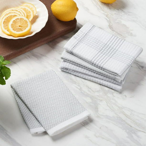 Better Homes & Gardens 4-Piece Oversized Dish Cloth Set, Soft Silver EasyOptionXY LLC