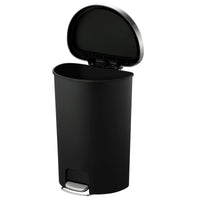 Better Homes & Gardens 14.5-gal Plastic Semi Round Kitchen Step Trash Can, Black EasyOptionXY LLC