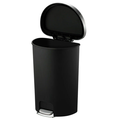 Better Homes & Gardens 14.5-gal Plastic Semi Round Kitchen Step Trash Can, Black EasyOptionXY LLC