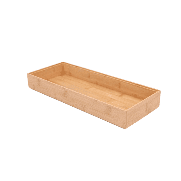 Better Homes & Gardens Bamboo Long Drawer Organizer, 15 IN W x 5.98 IN D x 1.97H, Natural Bamboo Color EasyOptionXY LLC