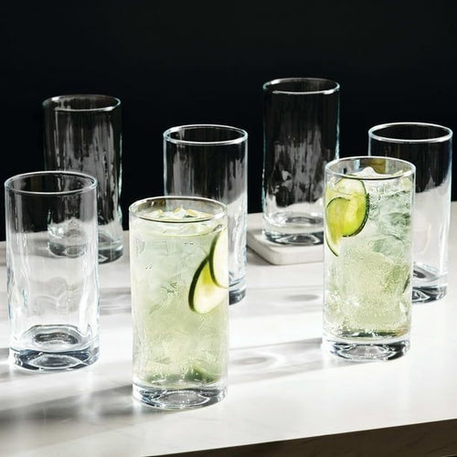 Better Homes & Gardens Lyra Drinking Glasses, 16.7 oz, Set of 8 EasyOptionXY LLC