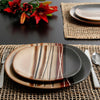 Better Homes & Gardens Bazaar Dinnerware, Brown, Set of 16 EasyOptionXY LLC
