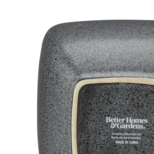 Better Homes & Gardens Dark Gray Square-Shaped Stoneware Cereal Bowl EasyOptionXY LLC